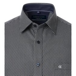 CASAMODA Herren Freizeithemd Langarm Kent Comfort Grün gemustert