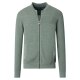 CASAMODA Herren Strickjacke Reißverschluss Regular-Fit Hellgrün