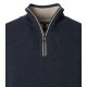 CASAMODA Herren Stricktroyer Langarm Regular-Fit Aqua