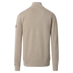 CASAMODA Herren Stricktroyer Langarm Regular-Fit Beige