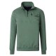 CASAMODA Herren Sweatshirt Troyer Zipper Regular-Fit Grün