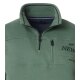 CASAMODA Herren Sweatshirt Troyer Zipper Regular-Fit Grün