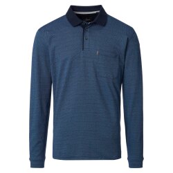 CASAMODA Herren Poloshirt Langarm Regular Piqué...