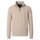 CASAMODA Herren Sweatshirt Troyer Zipper Regular-Fit Beige
