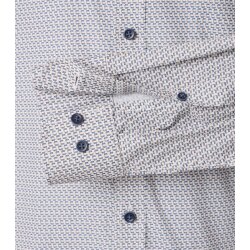 CASAMODA Herren Freizeithemd Langarm Kent Casual Blau gemustert