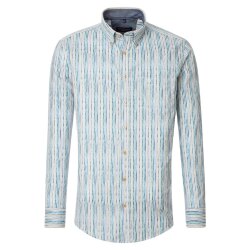 CASAMODA Herren Freizeithemd Langarm Button-Down Casual...