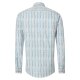 CASAMODA Herren Freizeithemd Langarm Button-Down Casual Petrol gestreift