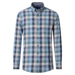 CASAMODA Herren Freizeithemd Langarm Button-Down Casual...