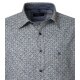 CASAMODA Herren Freizeithemd Langarm Kent Casual Blau gemustert