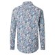 CASAMODA Herren Freizeithemd Langarm Button-Down Blau floral