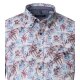 CASAMODA Herren Freizeithemd Langarm Button-Down Rot floral