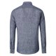 CASAMODA Herren Freizeithemd Langarm Button-Down Casual Blau meliert