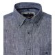 CASAMODA Herren Freizeithemd Langarm Button-Down Casual Blau meliert