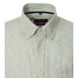 CASAMODA Herren Freizeithemd Langarm Button-Down Casual Hellgrün