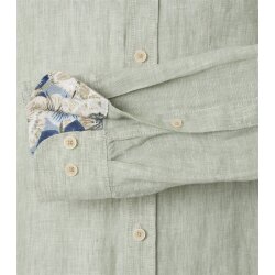 CASAMODA Herren Freizeithemd Langarm Button-Down Casual Hellgrün