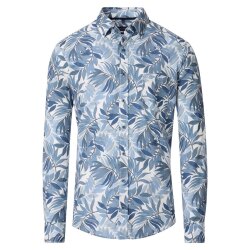 CASAMODA Herren Freizeithemd Langarm Button-Down Casual...