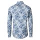 CASAMODA Herren Freizeithemd Langarm Button-Down Casual Blau floral