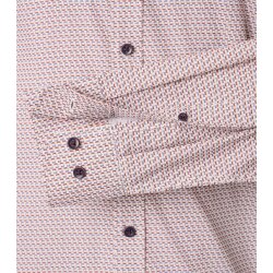 CASAMODA Herren Freizeithemd Langarm Kent Comfort Rot gemustert