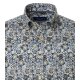 CASAMODA Herren Freizeithemd Langarm Kent Comfort Blau gemustert