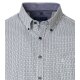 CASAMODA Herren Freizeithemd Langarm Button-Down Comfort Petrol gemustert