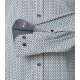 CASAMODA Herren Freizeithemd Langarm Button-Down Comfort Petrol gemustert