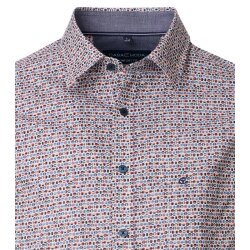 CASAMODA Herren Freizeithemd Langarm Kent Comfort Blau gemustert