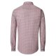 CASAMODA Herren Freizeithemd Langarm Button-Down Comfort Rot gemustert