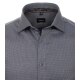 VENTI Herren Businesshemd Langarm Kent Modern-Fit Braun gemustert