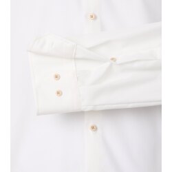 VENTI Herren Businesshemd Langarm Kent Modern-Fit Popeline Creme