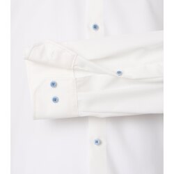 VENTI Herren Businesshemd Langarm Kent Modern-Fit Popeline Creme