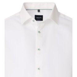 VENTI Herren Businesshemd Langarm Kent Modern-Fit Popeline Creme