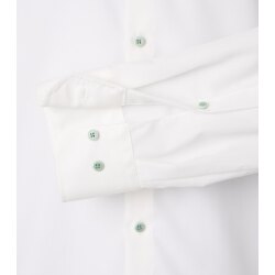 VENTI Herren Businesshemd Langarm Kent Modern-Fit Popeline Creme