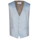 Wilvorst SINCE-1916 Herren Weste V-Neck Drop8 Hellblau Paisley