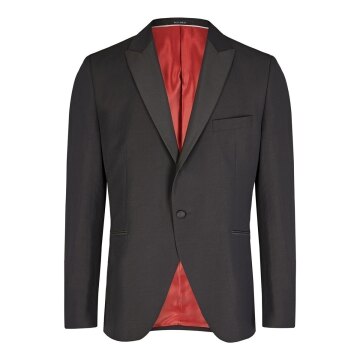 Wilvorst CLASSIC Herren Smokingsakko Spitzfacon Modern-Fit Schwarz