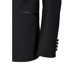 Wilvorst CLASSICs Herren Smokingsakko Spitzfacon Drop8 Schwarz