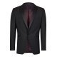 Wilvorst CLASSICs Herren Smokingsakko Spitzfacon Drop8 Schwarz