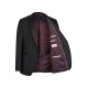 Wilvorst CLASSICs Herren Smokingsakko Spitzfacon Drop8 Schwarz
