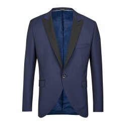 Wilvorst CLASSICs Herren Smokingsakko Spitzfacon Drop8 Blau
