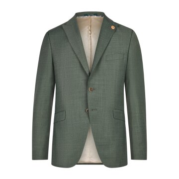Wilvorst GREEN-WEDDING Herren Sakko Spitzfacon Drop8 Grün meliert