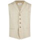 Wilvorst GREEN-WEDDING Herren Weste Revers Drop8 Beige kariert