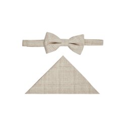 Wilvorst GREEN-WEDDING Herren Schleife Einstecktuch Beige...
