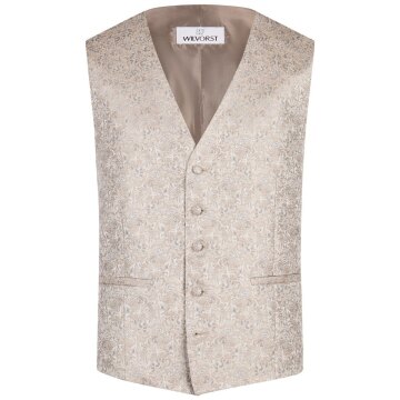 Wilvorst SINCE-1916 Herren Weste V-Neck Drop8 Braun Paisley