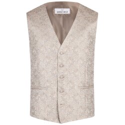 Wilvorst SINCE-1916 Herren Weste V-Neck Drop8 Braun Paisley