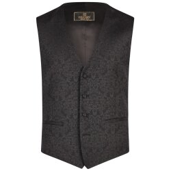 Wilvorst SINCE-1916 Herren Weste V-Neck Drop8 Schwarz...