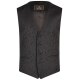 Wilvorst SINCE-1916 Herren Weste V-Neck Drop8 Schwarz Paisley
