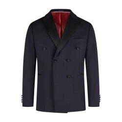Wilvorst CLASSICs Herren Smokingsakko Spitzfacon Drop8 Blau