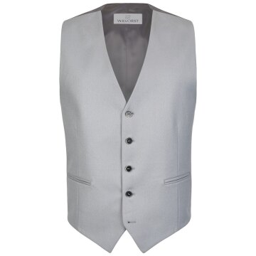Wilvorst CLASSICs Herren Cut-Weste V-Neck Classic-Fit Grau