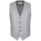 Wilvorst CLASSICs Herren Cut-Weste V-Neck Classic-Fit Grau