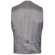 Wilvorst CLASSICs Herren Cut-Weste V-Neck Classic-Fit Grau