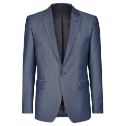 Wilvorst AFTER-SIX Herren Sakko Spitzfacon Drop8 Mittelblau